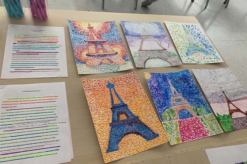 paintings of Eiffel Tower 